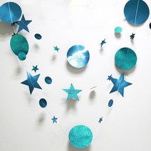 무드포인트 홈파티 별 가랜드 FREE, 인디고, 5개