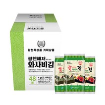 광천해저김 와사비김 도시락 48p, 1개, 192g
