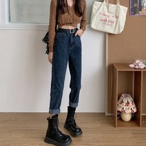 여성용 로루파 데일리 배기핏 데님 팬츠 PT9718C24