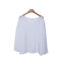 루즈핏 여성용 데일리 긴팔 티셔츠 T9501K24