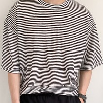 하이후 남성용 꿀벌 단가라 라운드 반팔티