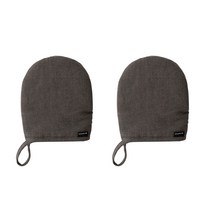 쓰임 하임 린넨 주방장갑, 2개, 차콜