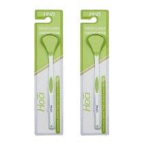 비즈온 생활필수품 혀 백태 설태 제거기 크리너 그린, 2개