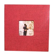 마링 접착식 포토앨범 28 x 27 x 3 cm, 레드(앨범), 블랙(내지), 20매