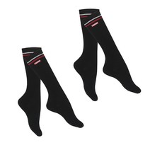 파인듀 스포츠 퍼포먼스 니삭스 2p, 블랙, 블랙