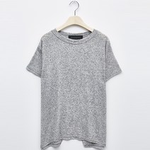 탱커스 여성용 린넨 백 트임 데일리 반팔 티셔츠 TU1TS083L0