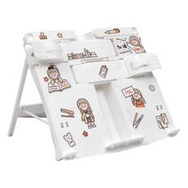 셀라 각도조절 독서대 업그레이드 + 스티커 세트, 화이트(독서대), 랜덤발송(스티커)