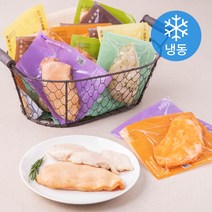 브랜드닭 훈제 & 스팀 닭가슴살 혼합 100g x 16팩 세트 (냉동), 1세트