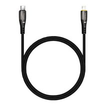 맥도도 V 시리즈 C타입-라이트닝8핀 PD 36W 고속충전 케이블, 블랙, 1.2m