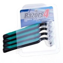 드위트리 Razors 4 일회용 면도기 그린, 1개, 4개입