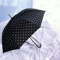 가제만 도트 자동 장우산