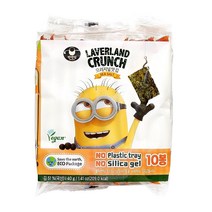 만전김 LAVERLAND CRUNCH 오리지널맛 도시락김 10p, 40g, 1개