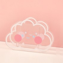 메이크미 귀여운 아크릴 펜홀더, 구름, 1개