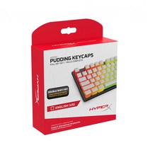 하이퍼엑스 Double Shot PBT Pudding Keycap 영문, HKCPXP-WT-US/G, 화이트, 일반형