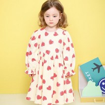 젤리스푼 여아용 큐티 하트 셔링 원피스