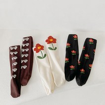 비단길 아동용 한송이꽃 양말 3종 세트