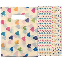 마켓감성 쥬얼리 팬시 간편 봉투, 100개, 하트