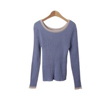 여성용 바도안 유넥 긴팔 니트 cpnt3820k27