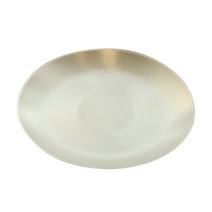 놋향 방짜유기 원형 브런치 접시, 은은한 골드빛