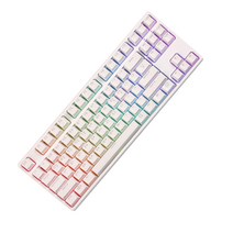 몬스타기어 RGB 후아노축 퀵스왑 기계식 키보드 갈축, 화이트, 닌자87PRO, 텐키리스