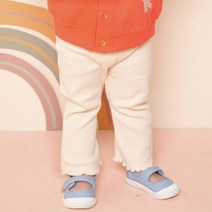 밀크마일 여아용 플레어부츠컷 골지 레깅스