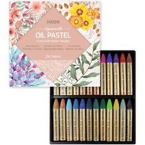 하시 수채 오일 파스텔, 24색, 1개