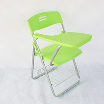 레투스토 접이식 일체형 컬러 받침대 책상 의자, 그린
