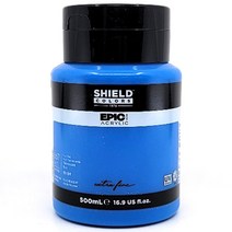 쉴드 에픽 아크릴물감 667 형광 블루, 1색, 500ml