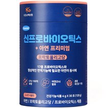 한미 유산균 신프로바이오틱스 + 아연 프리미엄 100억 유산균 30p, 120g, 1개