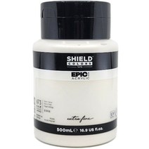 쉴드 에픽 아크릴물감 673 펄화이트, 1색, 500ml