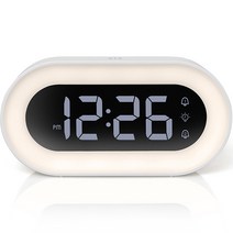 OWC 뮤직 알람 라이팅 LED 디지털탁상시계 OTD-1004, 화이트