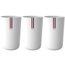 파리지앵 오픈형 휴지통 원형 20L, 3개, 화이트