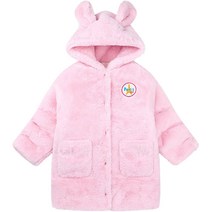 젤리스푼 여아용 귀쫑긋 후드 리버시블 패딩 점퍼