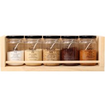 트라이탄 양념통 S 5p + 1단 선반 L 세트, 1세트, 트라이탄 양념통 S 5p + 1단 선반 L + 영문라벨 + 한글라벨