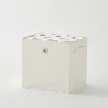 한샘 샘 폴리 수납 바스켓 대, 크림, 1개