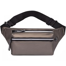 위더홈 대용량 심플 텍스처 스포츠 힙색, 샴페인