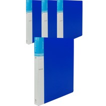 현풍 20매 비보 인덱스 클리어화일 A4, 청색, 4개