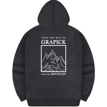 그라픽 모노톤 후드티 PID_0033