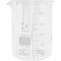 DURAN 유리비커 DU.2110663, 2000ml, 1개