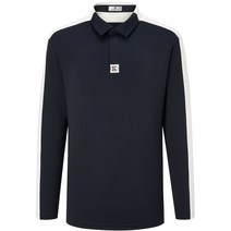 헤지스골프 남성용 H-SIGNITURE 라인 배색 포인트 긴팔 카라 티셔츠