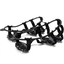 휴대용 등산용 눈길 미끄럼방지 아이젠 2p, 블랙