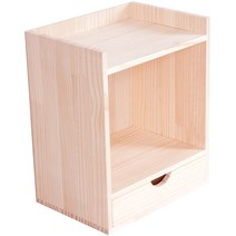 해마루 다용도 원목 공간박스 정리함 A, 우드, 1개