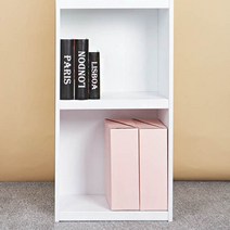 우드미가구 마리 2단 책장, 화이트