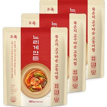 느리게만든 묵은지 고구마순 고등어찜, 3개, 280g