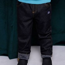 젤리스푼 아동용 Top 데일리 왕기모 사선지 데님 팬츠
