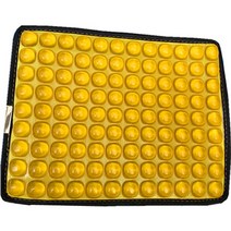 비제이팩토리 킵샌딩 낚시 방석 컴포터블 젤 쿠션, 옐로우