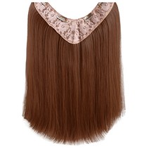 하이유니 스트레이트 펌 반가발 45cm, 다크브라운, 1개