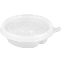 스완 원형 일회 잔반 150ml 3칸 200p + 뚜껑 200p 세트, 1세트