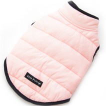 포시럽 반려동물 방한 패딩 조끼, 핑크