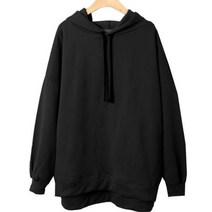 몰놀린 박시핏 기모 언발 무지 후드 티셔츠 cpt11183k2b